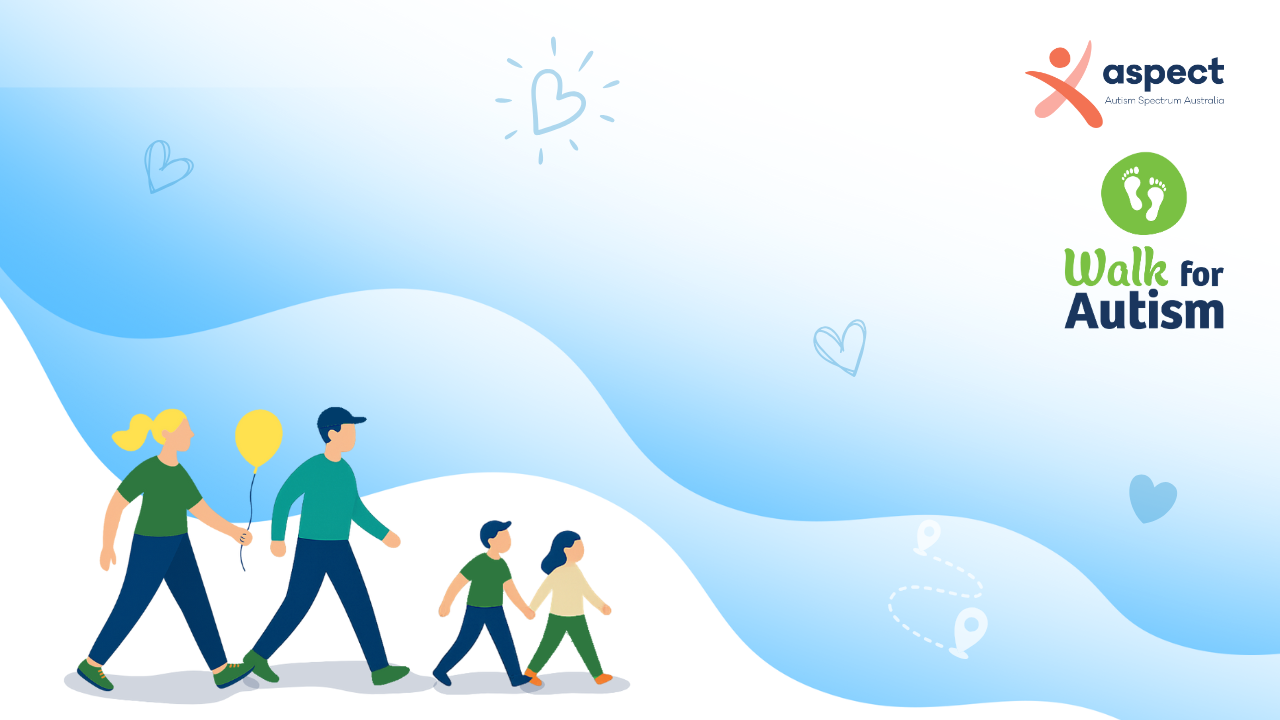 Zoom Background - Family blue